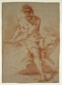 Académie d'homme assis