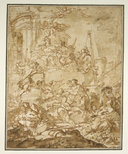 Allégorie sur la Paix d'Aix-la-Chapelle en 1748
